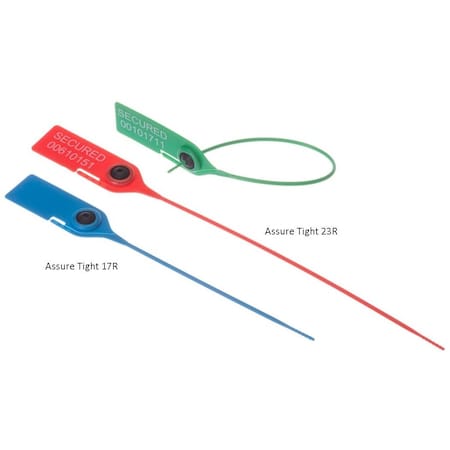 Dickey Mfg Co Assure Tight 23R, 9in, Self-Release Tab, PP Blue, 1000PK 912R4A03-1M